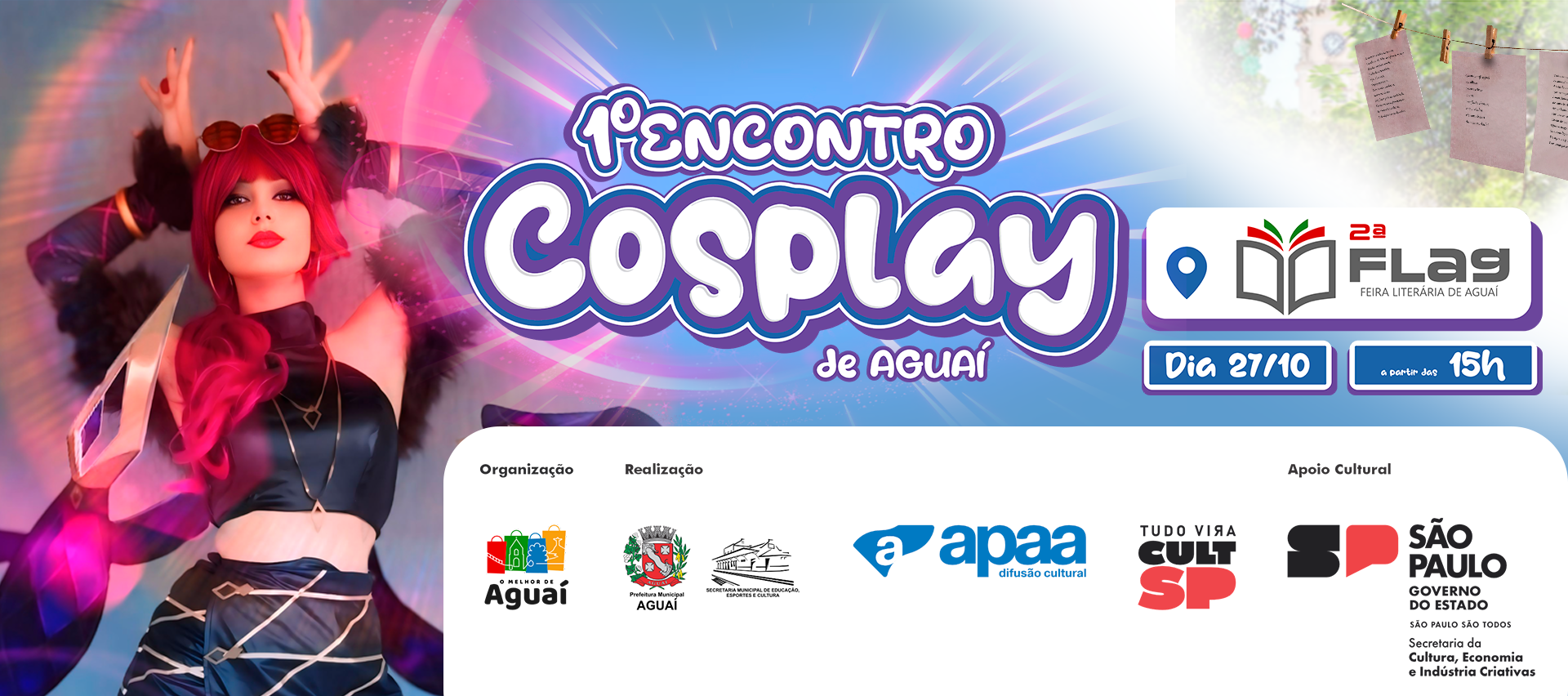 Vem aí o 1º Encontro Cosplay de Aguaí